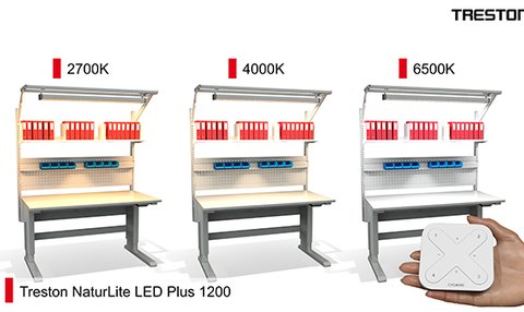 Treston NaturLite LED Arbeitsplatzleuchten TNL1200 Plus für natürliches Licht am Arbeitsplatz