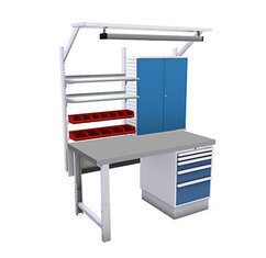 Établi d'atelier configuration 4